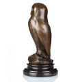 Animal Home Deco Bird Metal Craft Owl Artware Statue en laque Sculpture Statue Tpal-172